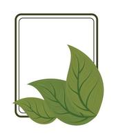 verlaat natuurbadge vector