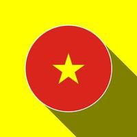 land vietnam. Vietnamese vlag. vectorillustratie. vector