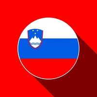 land slovenië. slovenië vlag. vectorillustratie. vector