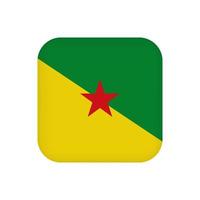 vlag van frans-guyana, officiële kleuren. vectorillustratie. vector