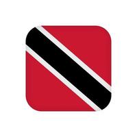 vlag van trinidad en tobago, officiële kleuren. vectorillustratie. vector