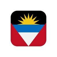 vlag van antigua en barbuda, officiële kleuren. vectorillustratie. vector