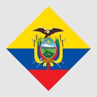 ecuador vlag, officiële kleuren. vectorillustratie. vector