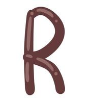 r kind alfabet letter vector