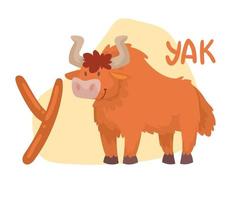 yak en y letter vector