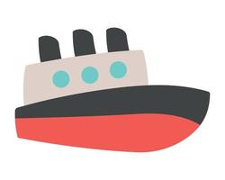 rood zeeschip vector