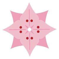 roze bloem decoratie vector