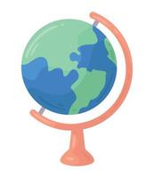 aarde kaart school aanbod vector