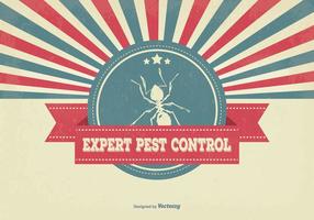 Retro Pest Control Illustratie vector