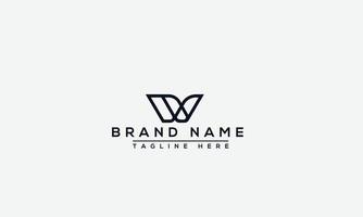 logo ontwerp letter w. elegant modern. vectorsjabloon. vector