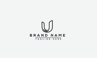 logo ontwerp letter u. elegant modern. vectorsjabloon. vector