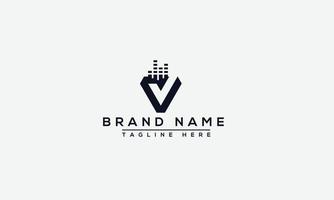 logo ontwerp letter v. elegant modern. vectorsjabloon. vector