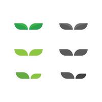 blad en natuur boom logo voor zakelijke vector groene plant ecologie ontwerp