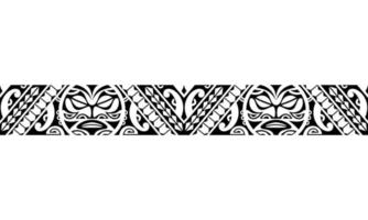 Maori Polynesische tattoo armband. tribal mouw naadloze patroon vector. vector