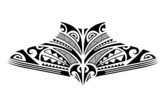 maori tattoo schets. tribale tatoeage in etno-stijl voor nek, rug, borst. vector