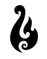 maori tattoo-stijl vishaak. bot matau. hoi matau. vector