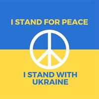 stop oorlog voor Oekraïne concept achtergrond, Oekraïne vlag liefde vorm bidden concept vectorillustratie. bid voor vrede in oekraïne. red oekraïne van rusland. vector