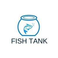 illustratie vectorafbeelding van vis op de tank perfect voor logo sjabloon concept aquarium vector