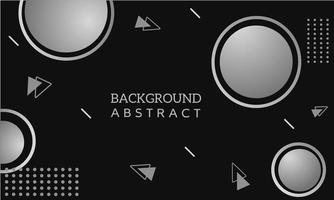abstracte achtergrond cirkel zilver en zwarte kleur vector