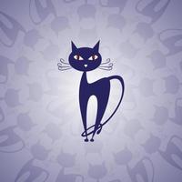 gestileerde kat premium vectorillustratie vector