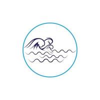 watergolf pictogram vector