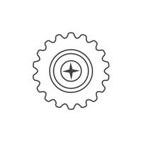 versnelling logo sjabloon vector pictogram
