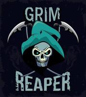 grim reaper belettering vector