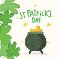 st patricks dag wenskaart vector