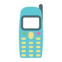 draadloze telefoon jaren negentig stijl vector