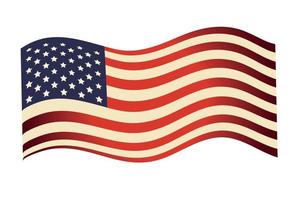 Amerikaanse vlag nationaal vector
