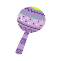 maraca instrument icoon vector