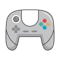 platte pictogram voor videogamebesturing vector