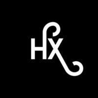 hq brief logo ontwerp op zwarte achtergrond. hq creatieve initialen brief logo concept. hq brief ontwerp. hq witte letter ontwerp op zwarte achtergrond. hq, hq-logo vector