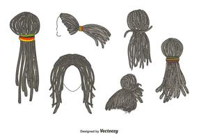 Dreadlocks Kapsalon Vector