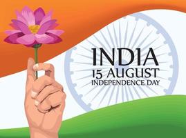 india onafhankelijkheid belettering kaart