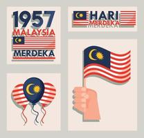 onafhankelijkheidsdag Maleisië vector