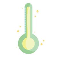 thermometer plat pictogram vector