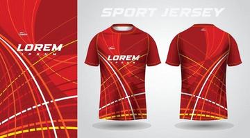 rood t-shirt sport jersey ontwerp vector