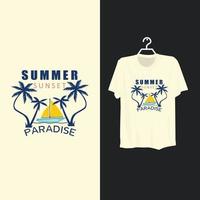 zomer t-shirt sjabloonontwerp. vector