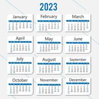 kalender 2023 uniek en creatief professioneel ontwerp