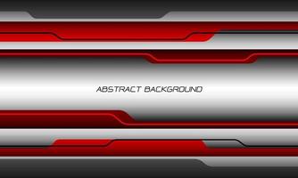 abstract wit rood grijs zwart metallic overlap cyber schaduw geometrisch ontwerp modern luxe futuristisch technologie achtergrond vector