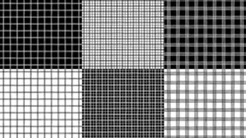 zwart wit vector naadloze geruite patronen