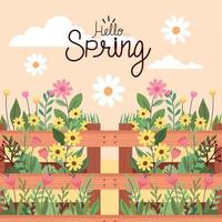 hallo lente belettering poster vector