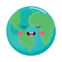 wereld planeet aarde emoji vector