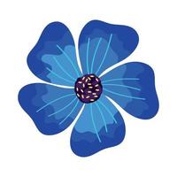 blauwe bloementuin vector