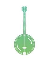 groene gitaar muziekinstrument vector