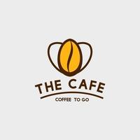 koffie café illustratie logo vector ontwerp