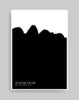 zwarte achtergrond. abstracte illustratie minimalistische stijl voor poster, boekomslag, flyer, brochure, logo. vector