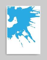 blauwe achtergrond. abstracte illustratie minimalistische stijl voor poster, boekomslag, flyer, brochure, logo. vector