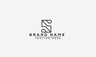 logo ontwerp letter s. elegant modern. vectorsjabloon. vector